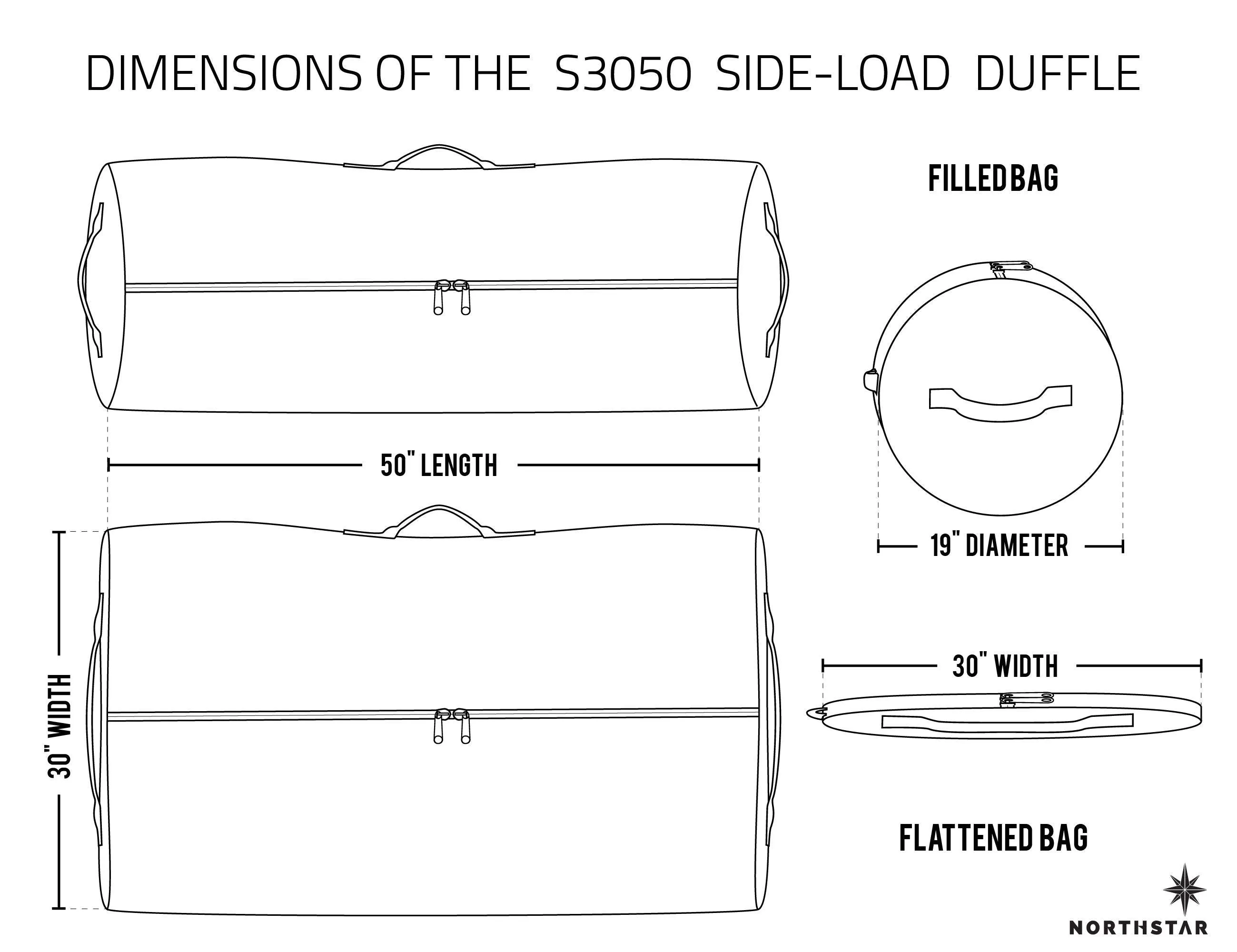 30" X 50" G.I. DUFFLE (208L)