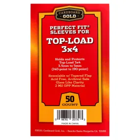 500ct Perfect Fit Graded Cards Sleeves - 140pt-190pt Size - Cardboard Gold