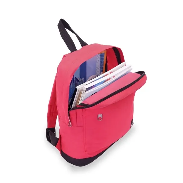 Backpack Bag Navy Blue with Black Accents