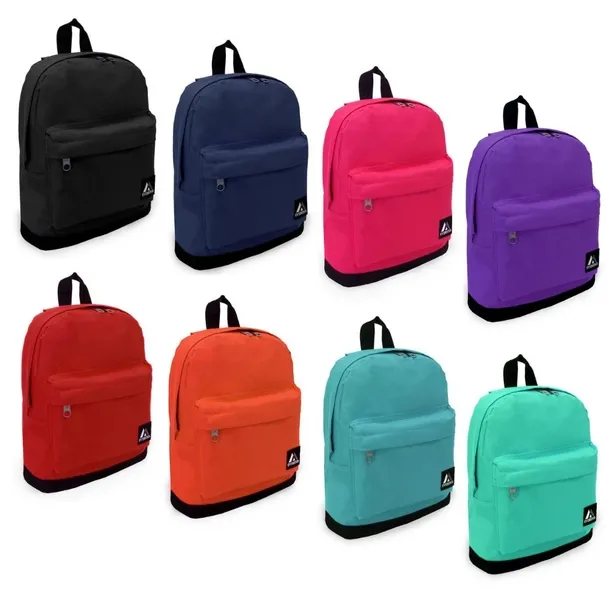 Backpack Bag Navy Blue with Black Accents