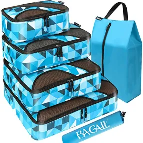 BAGAIL 6 Set Packing Cubes,Travel Luggage Packing Organizers