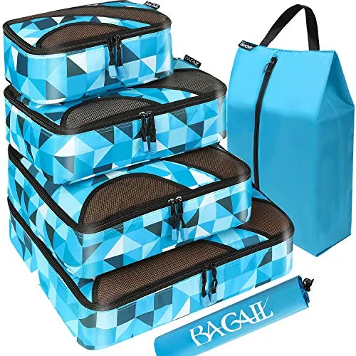 BAGAIL 6 Set Packing Cubes,Travel Luggage Packing Organizers