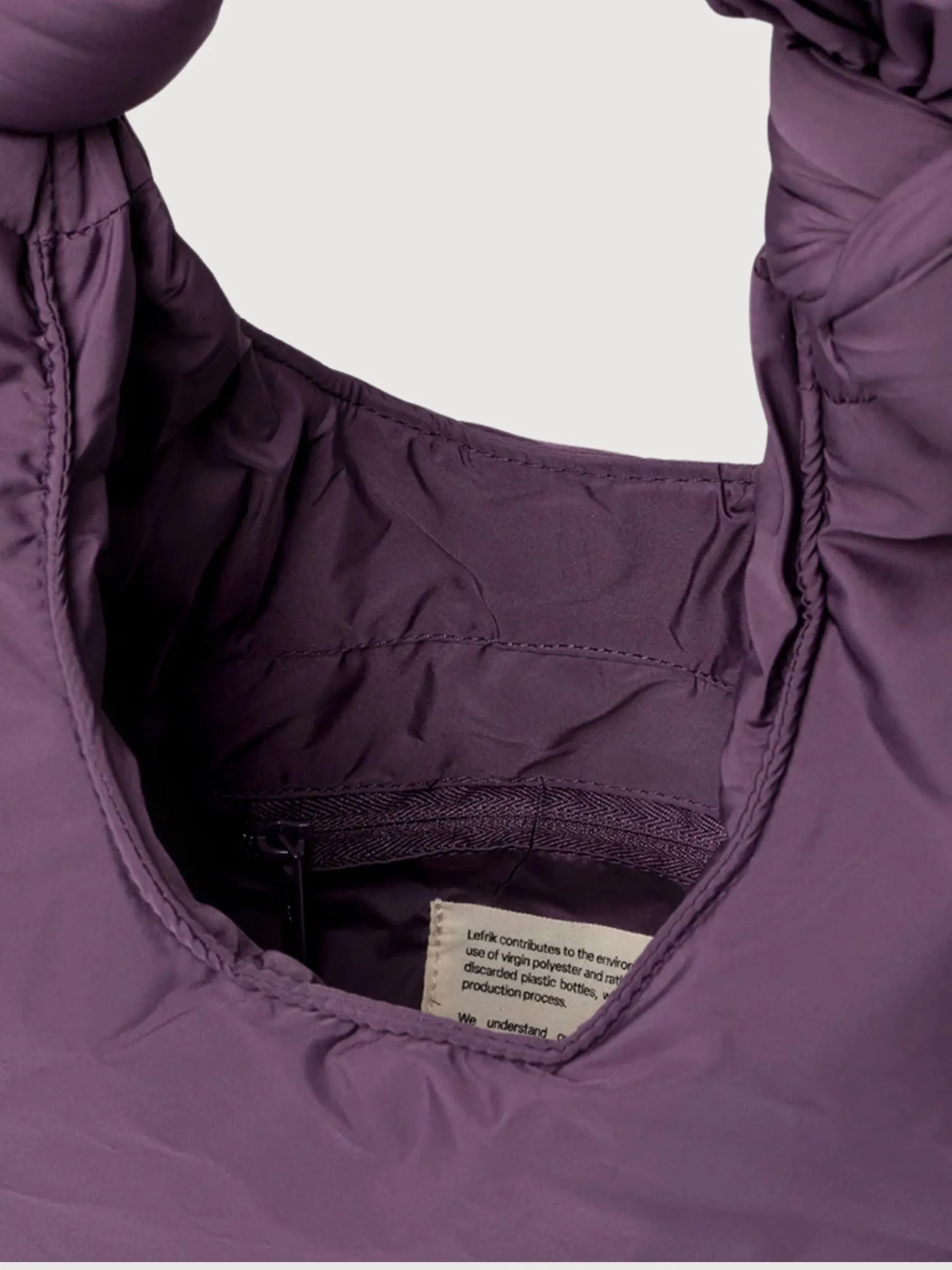Biwa Puffy Mini Plum Tech Bag | Lefrik