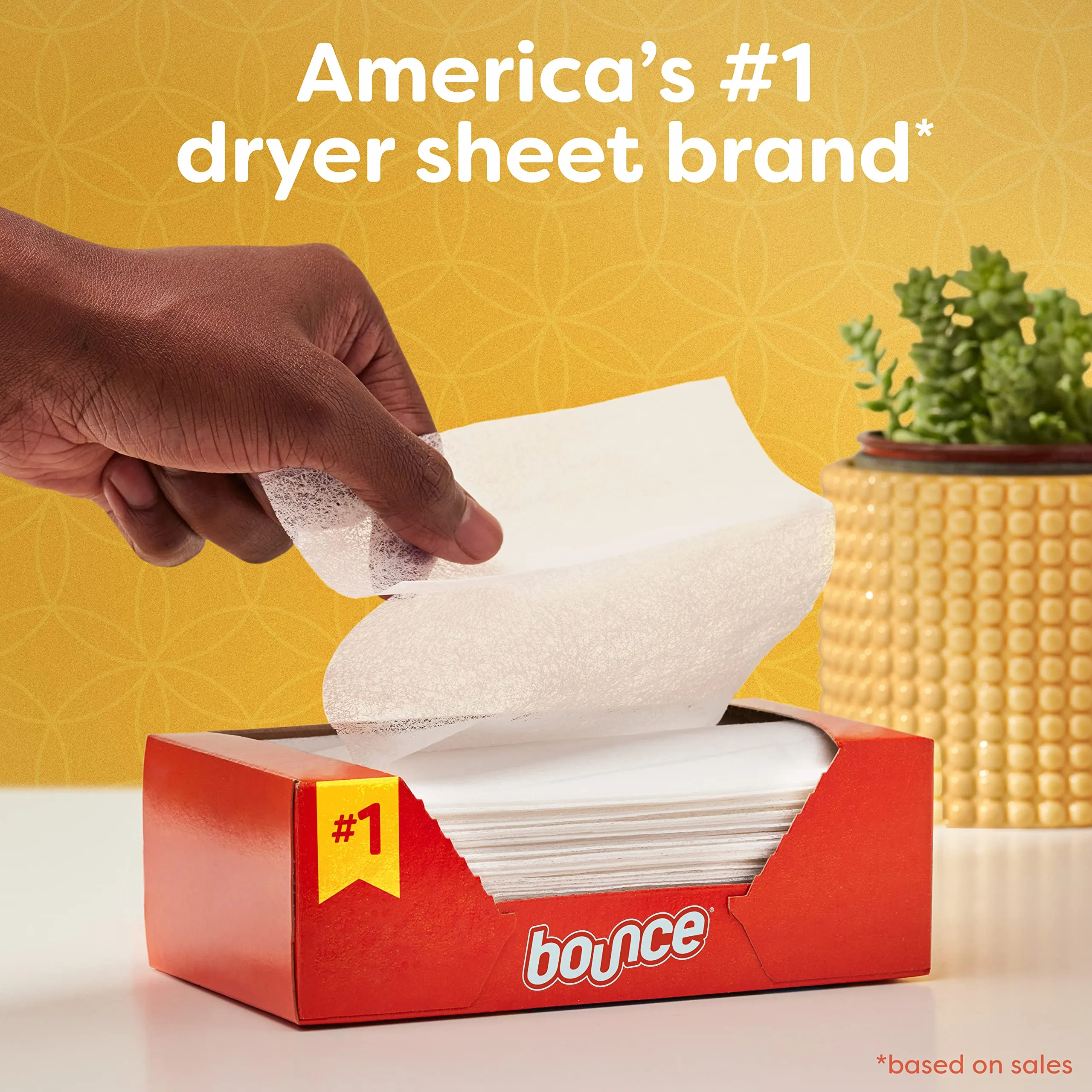 Bounce Dryer Sheets, 105 Sheets, Outdoor Fresh Scent Fabric Softener Sheets, Reduces Static, Softens and Fights Wrinkles 105 Count (Pack of 1)
