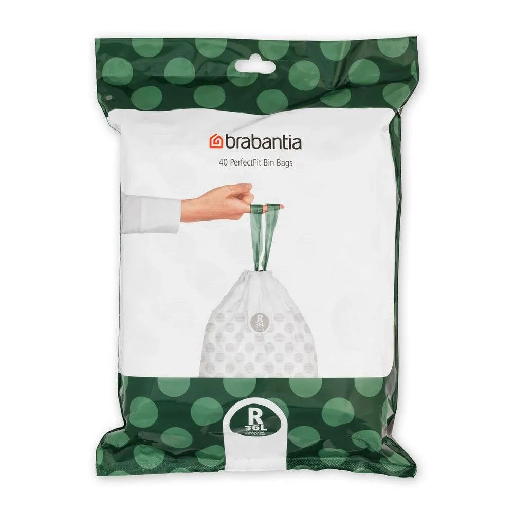 Brabantia 36L Perfect Fit Bin Liners Code R 40 Pack