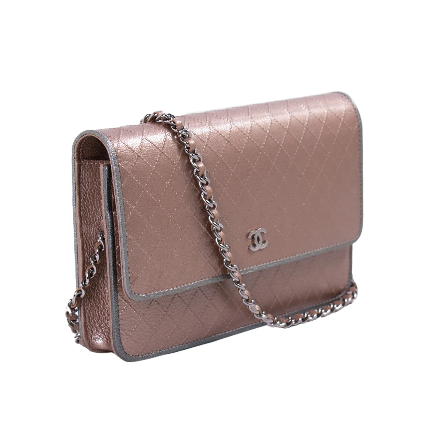 Chanel Diamond Stitch Wallet on Chain