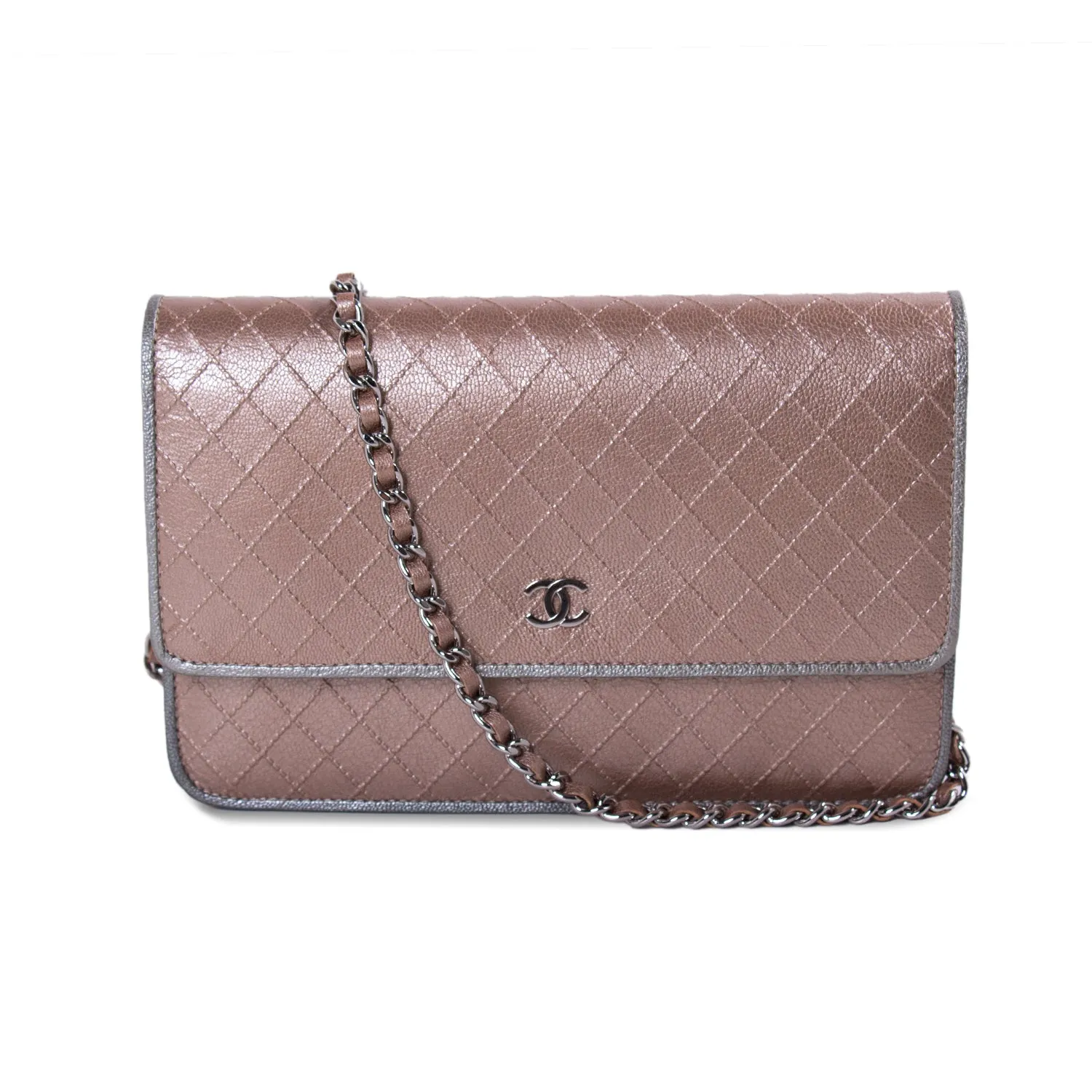 Chanel Diamond Stitch Wallet on Chain