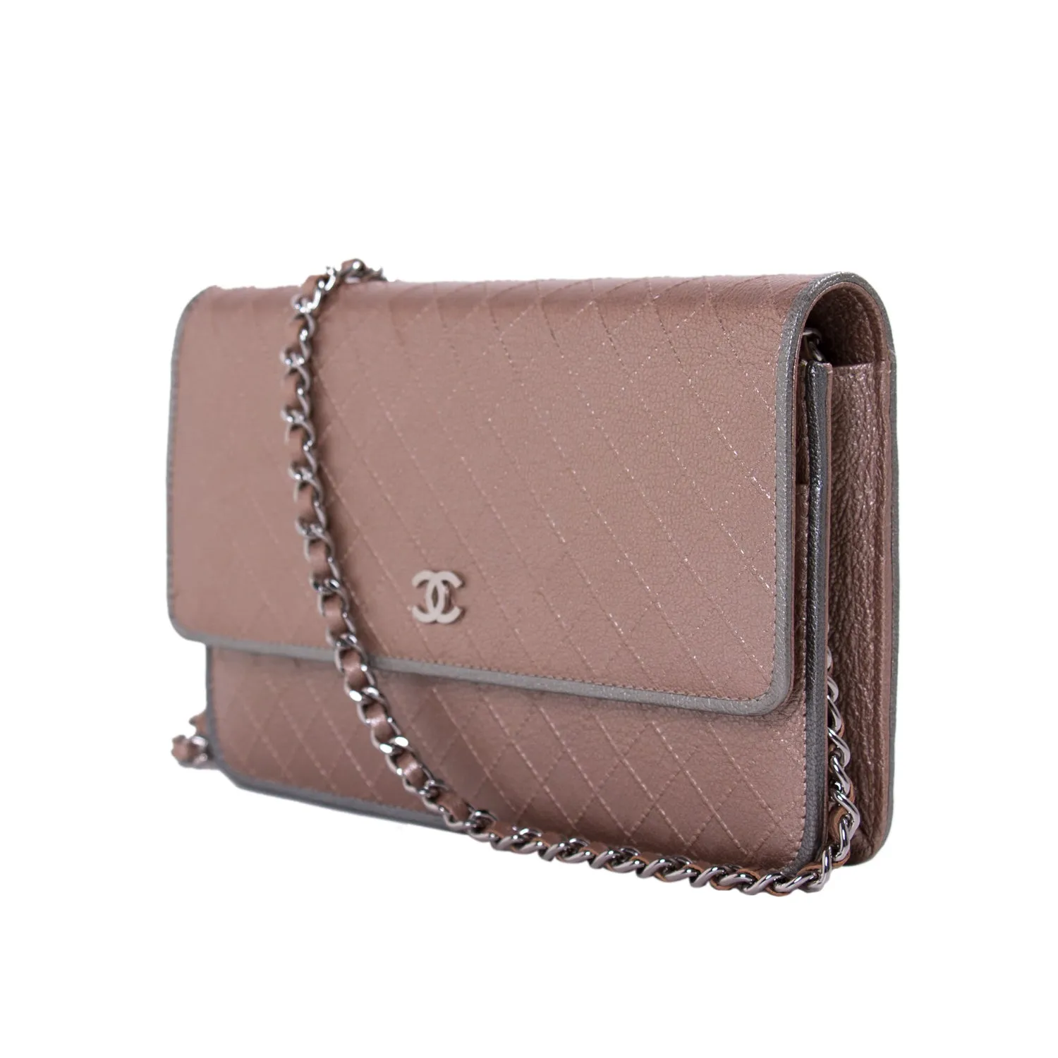Chanel Diamond Stitch Wallet on Chain