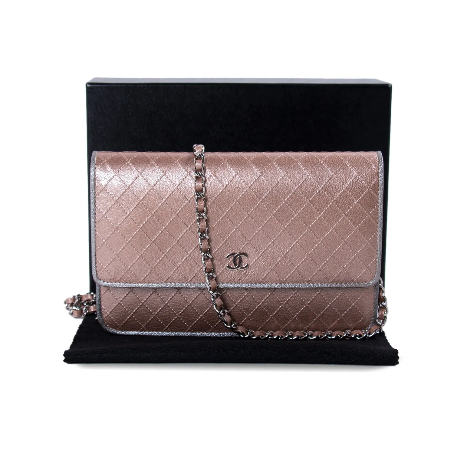 Chanel Diamond Stitch Wallet on Chain