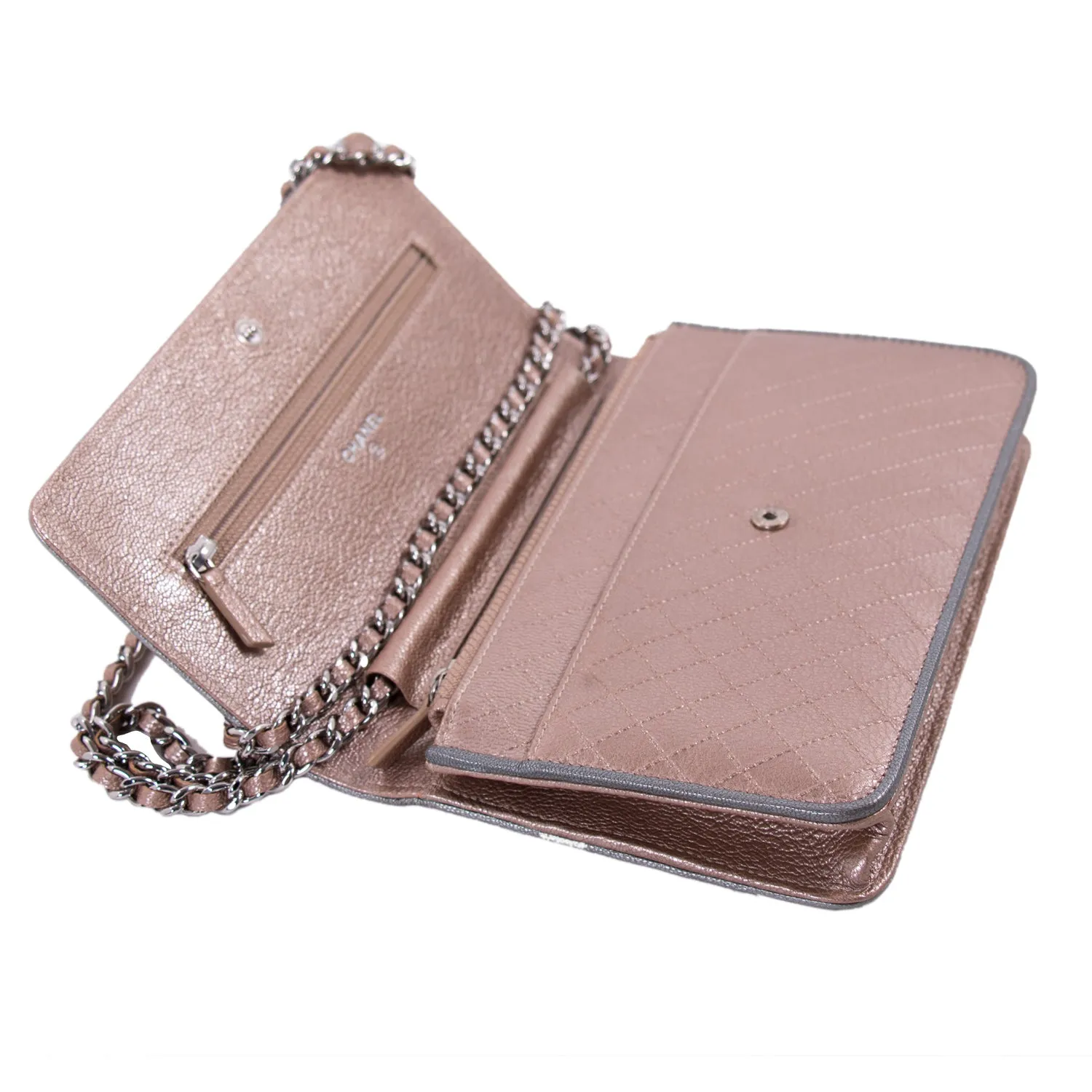 Chanel Diamond Stitch Wallet on Chain