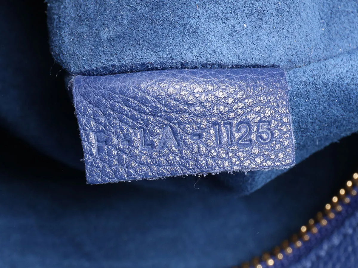 Céline Medium Blue Cabas Phantom with Belt