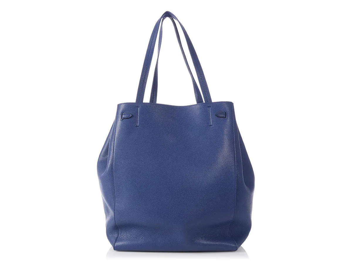 Céline Medium Blue Cabas Phantom with Belt