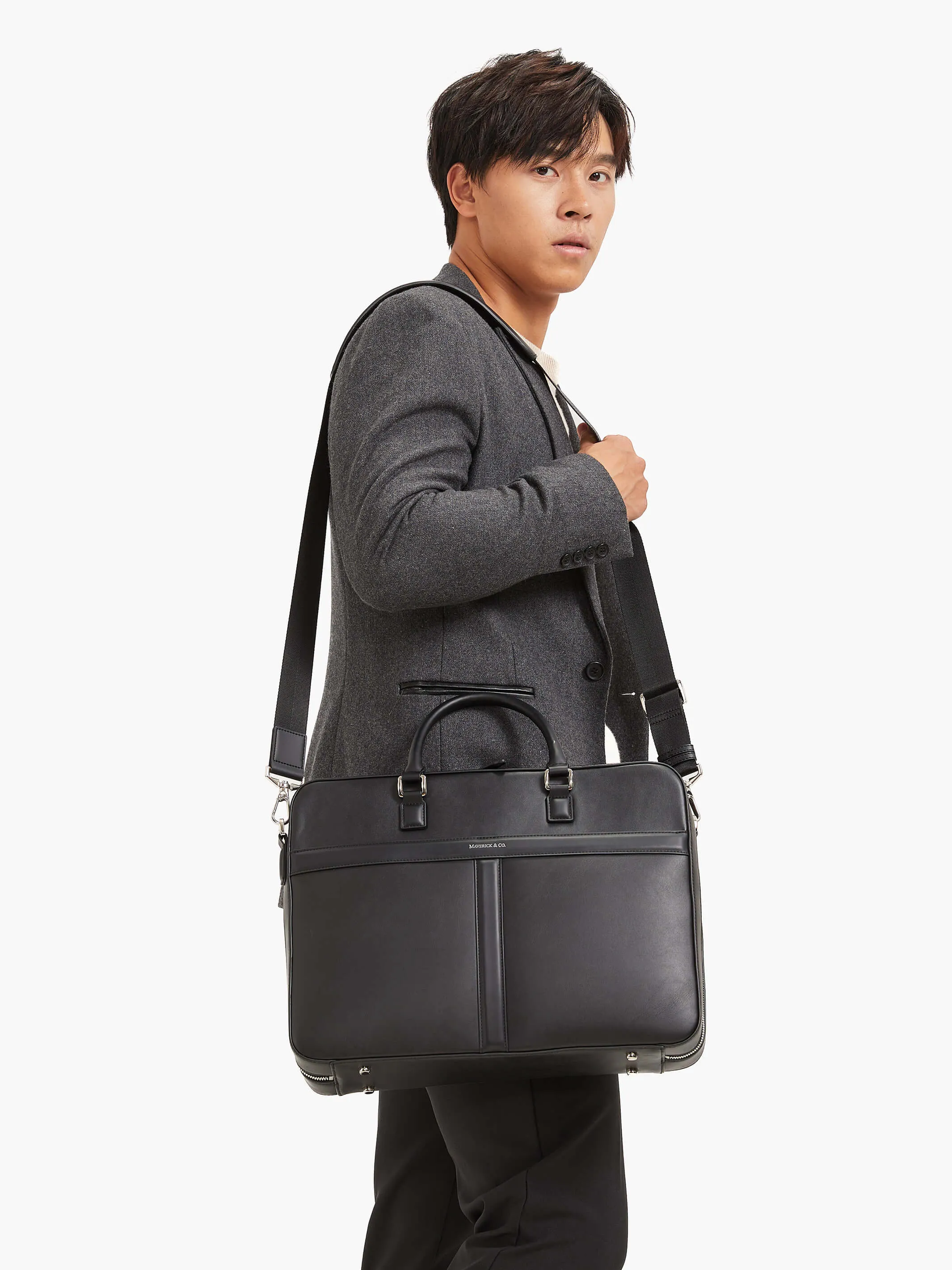 Delta Leather Briefcase