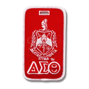 Delta Sigma Theta ΔΣΘ Shield Embroidered Luggage Tag