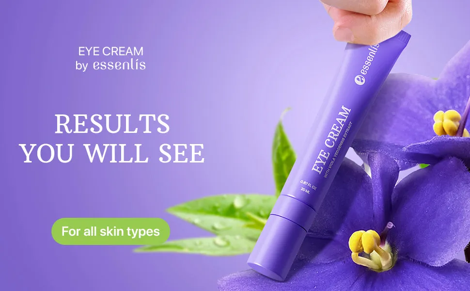 Eye Cream for Dark Circles & Puffiness - Day & Night Collagen Hydrating Caffeine Eye Cream for Wrinkles - Anti Aging Effect