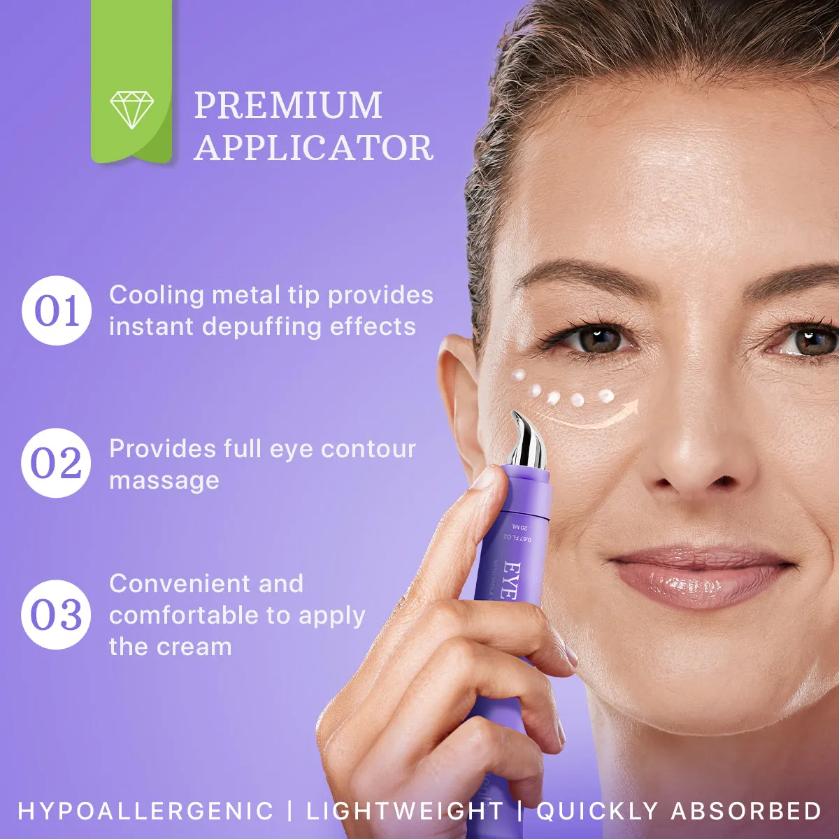 Eye Cream for Dark Circles & Puffiness - Day & Night Collagen Hydrating Caffeine Eye Cream for Wrinkles - Anti Aging Effect