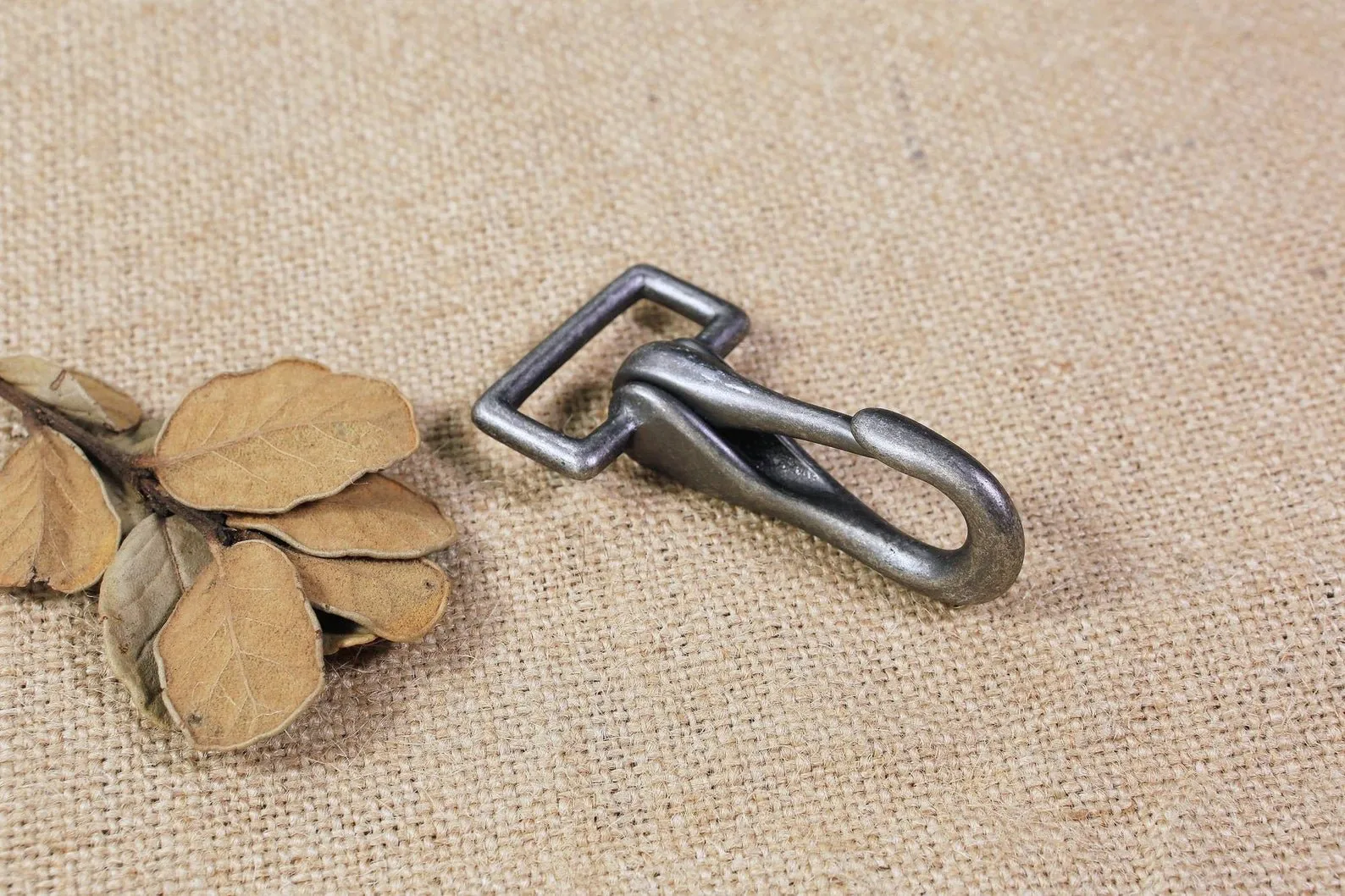 Heavy duty matte black silver brass trigger snap hook