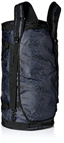 Helly Hansen Duffel 2 Water Resistant Packable Bag with Optional Backpack Straps, 70-liter (Meduim), 993 Black / Print