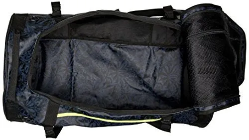 Helly Hansen Duffel 2 Water Resistant Packable Bag with Optional Backpack Straps, 70-liter (Meduim), 993 Black / Print