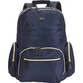 Kenneth Cole Reaction Women's Sophie Silky Nylon 15.0" Laptop & Tablet Anti-Theft RFID Backpack Laptop, Navy, One Size