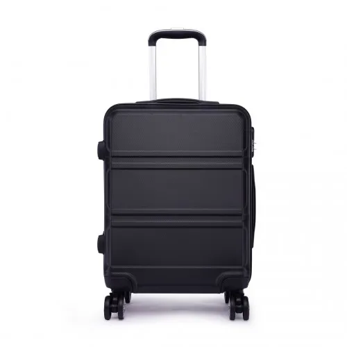 Kono ABS 28 Inch Lightweight Durable Suitcase - Black with TSA Lock & 360° Swivel Wheels