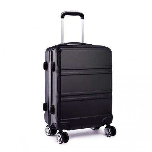 Kono ABS 28 Inch Lightweight Durable Suitcase - Black with TSA Lock & 360° Swivel Wheels