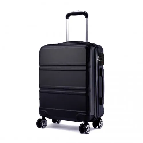 Kono ABS 28 Inch Lightweight Durable Suitcase - Black with TSA Lock & 360° Swivel Wheels