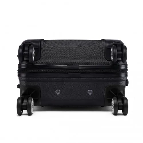 Kono ABS 28 Inch Lightweight Durable Suitcase - Black with TSA Lock & 360° Swivel Wheels