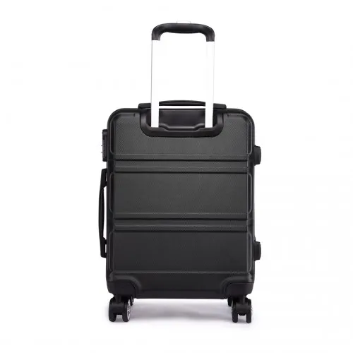 Kono ABS 28 Inch Lightweight Durable Suitcase - Black with TSA Lock & 360° Swivel Wheels