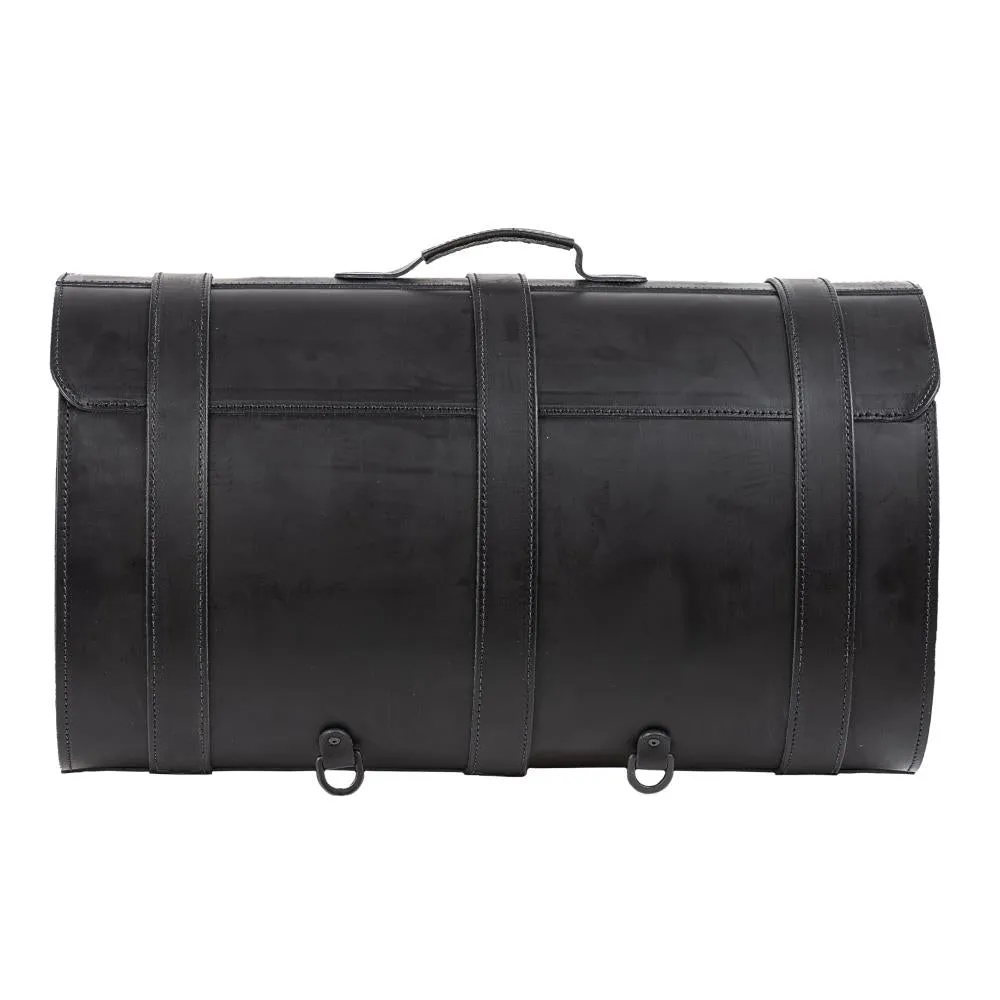 Ledrie HLMOT2-1008 Motorcycle Suitcase 67 Litres Real Leather - Extra Large Black