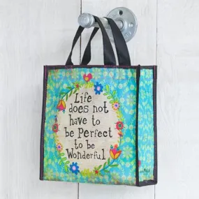 Life Doesn't Have To Be Perfect Recycled Gift Bag