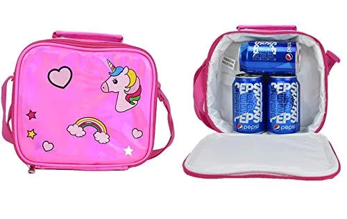 Meetbelify Girls Unicorn Rolling Backpack Wheel Backpacks for Girls for School Backpack with Wheels Kids Trolley Luggage School Bags