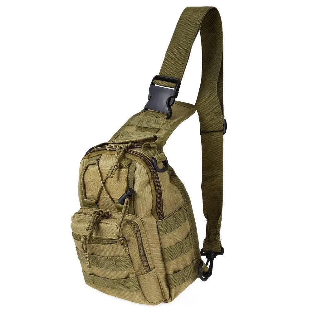 Military Survival Shoulder Tactical Sling Backpack Bag