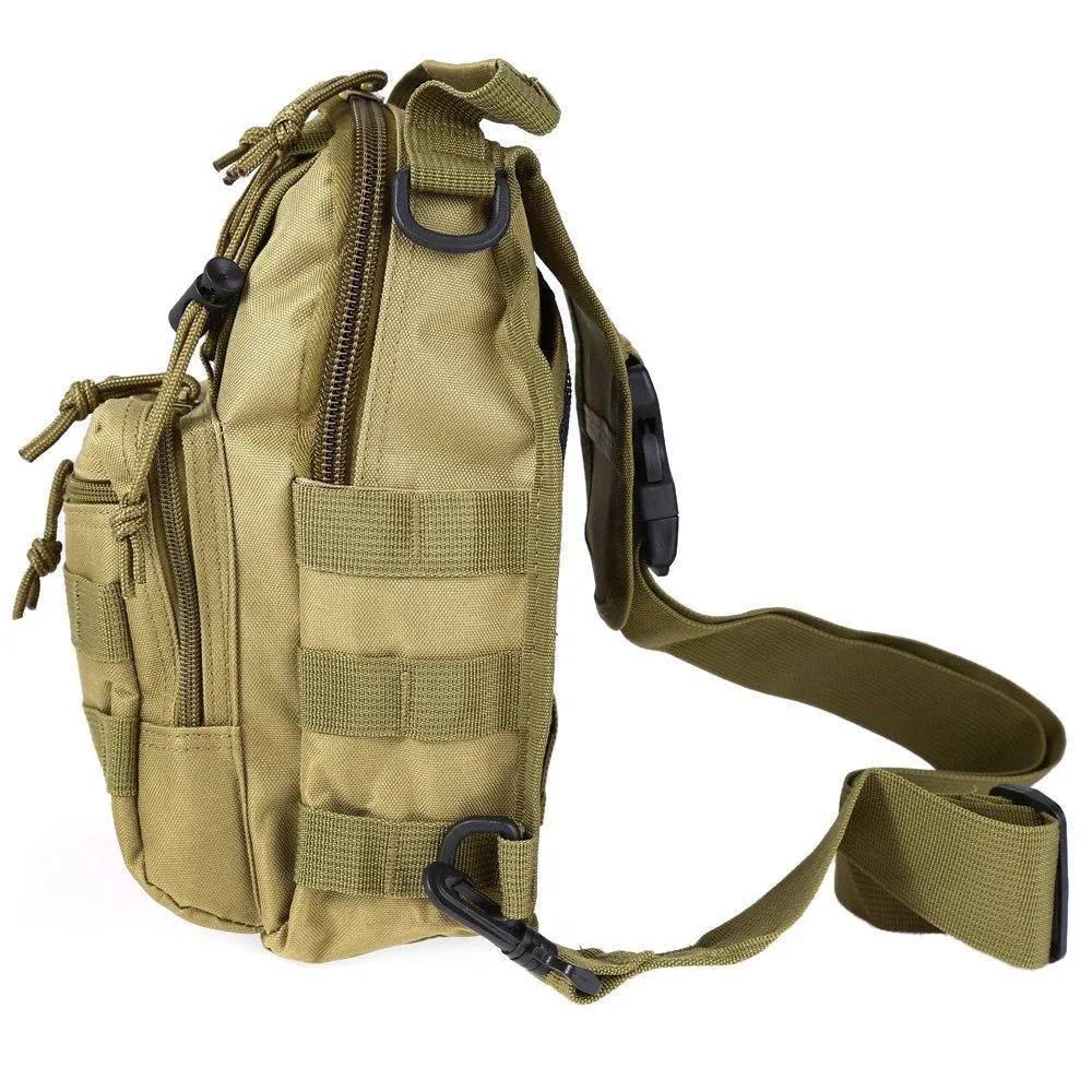 Military Survival Shoulder Tactical Sling Backpack Bag