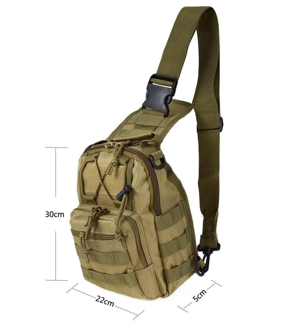 Military Survival Shoulder Tactical Sling Backpack Bag