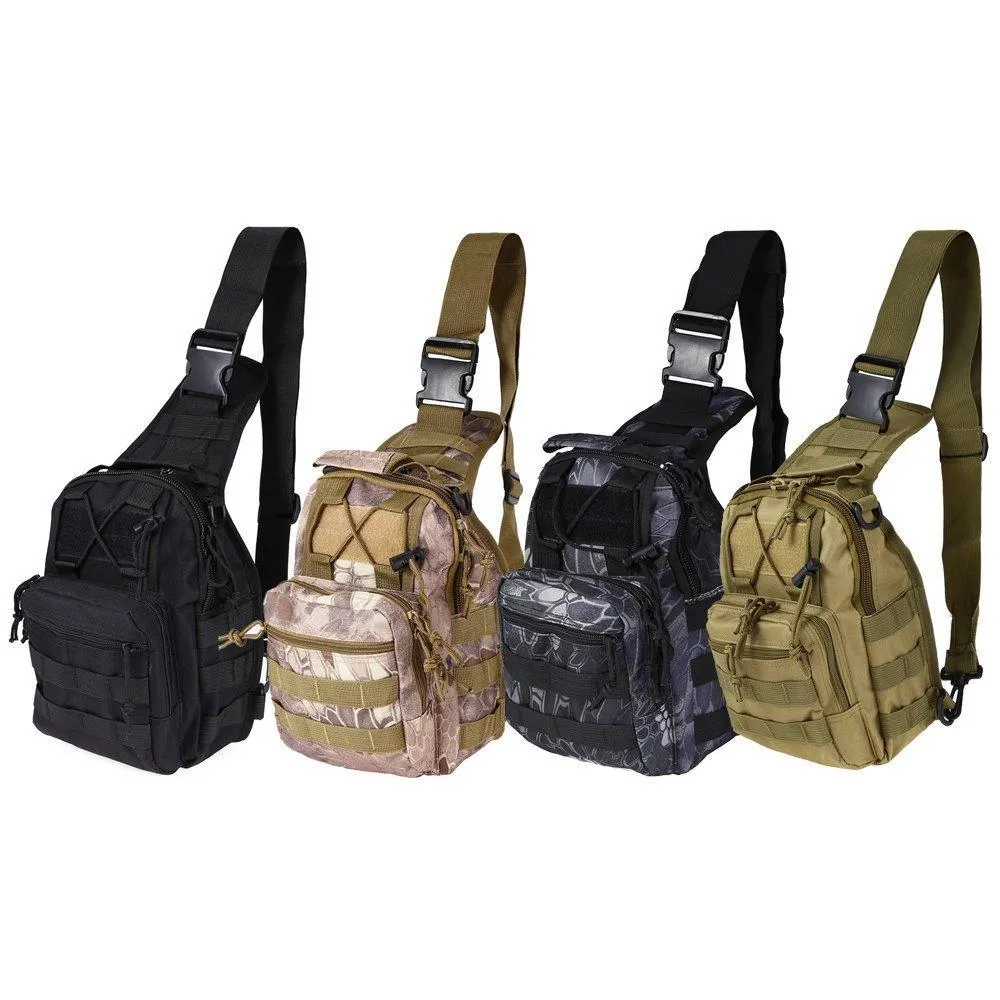 Military Survival Shoulder Tactical Sling Backpack Bag