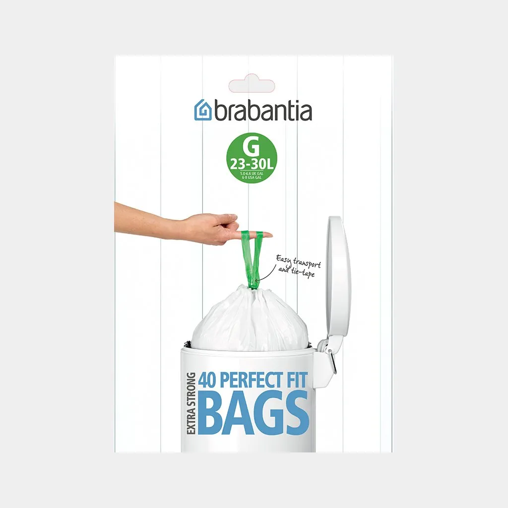 Perfect Fit Bags- G-20/30L Dispenser Pack with 40 Bags