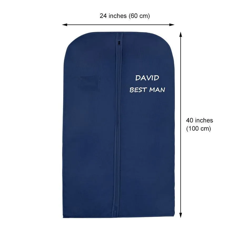 Personalised Men Suit Cover Bags 40" inches