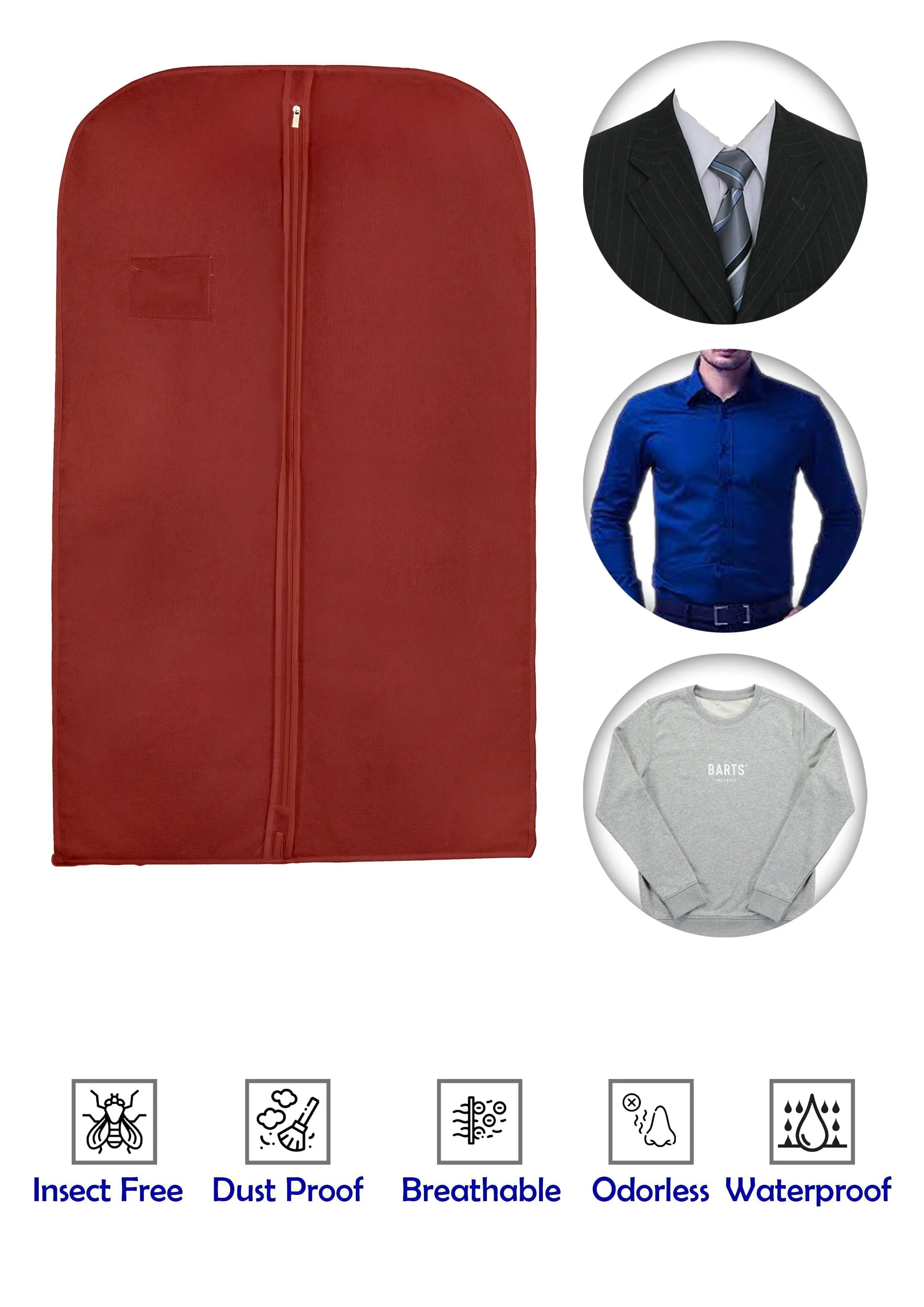 Personalised Men Suit Cover Bags 40" inches