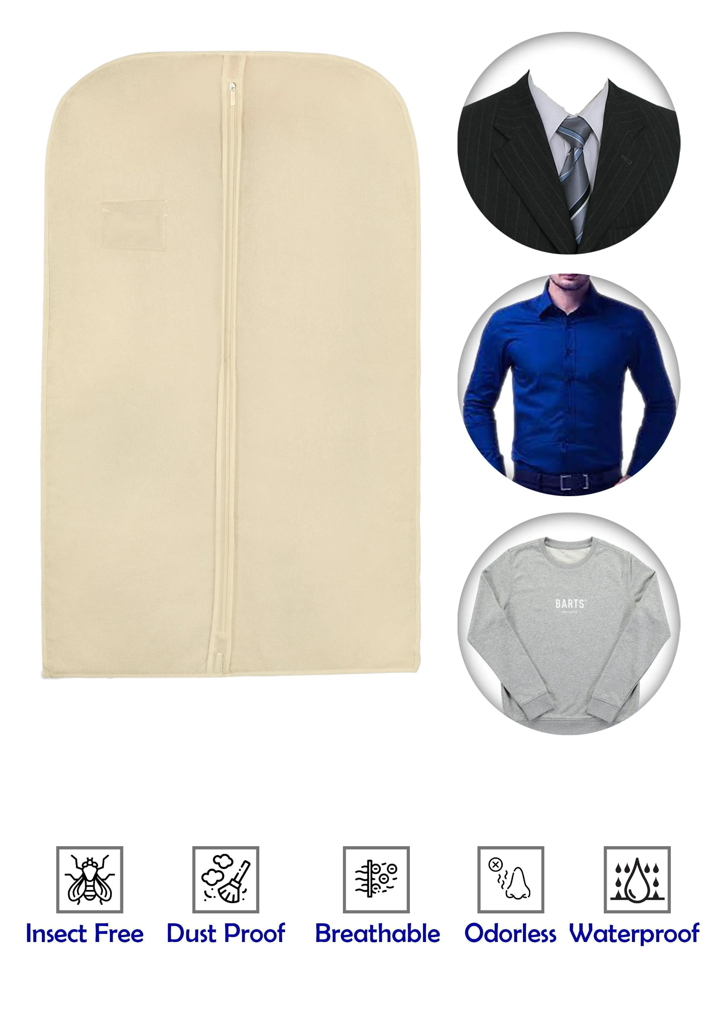 Personalised Men Suit Cover Bags 40" inches
