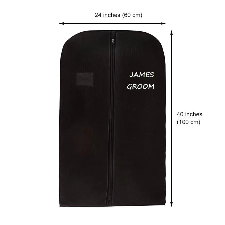 Personalised Men Suit Cover Bags 40" inches