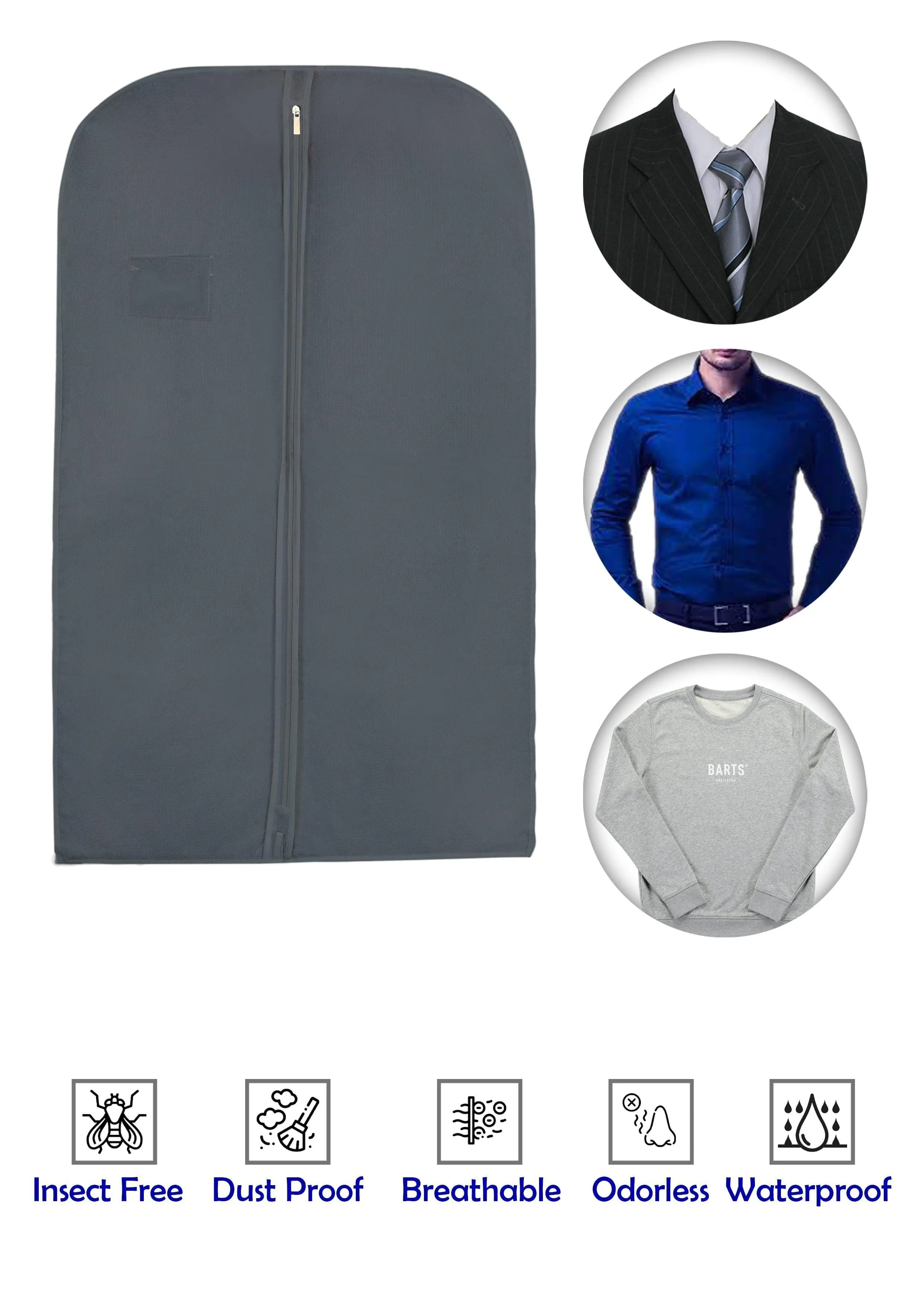Personalised Men Suit Cover Bags 40" inches