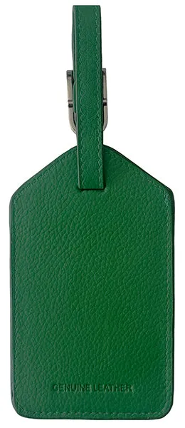 Personalized Monogrammed Leather Luggage Tags - 4 Pack