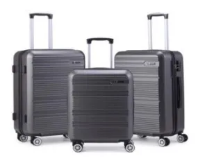 Pierre Cardin Gaspar Luggage Spinner 3 Piece Set | Charcoal