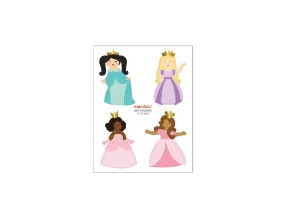 Pretty Princess Gift Bag Stickers 12pk S3030