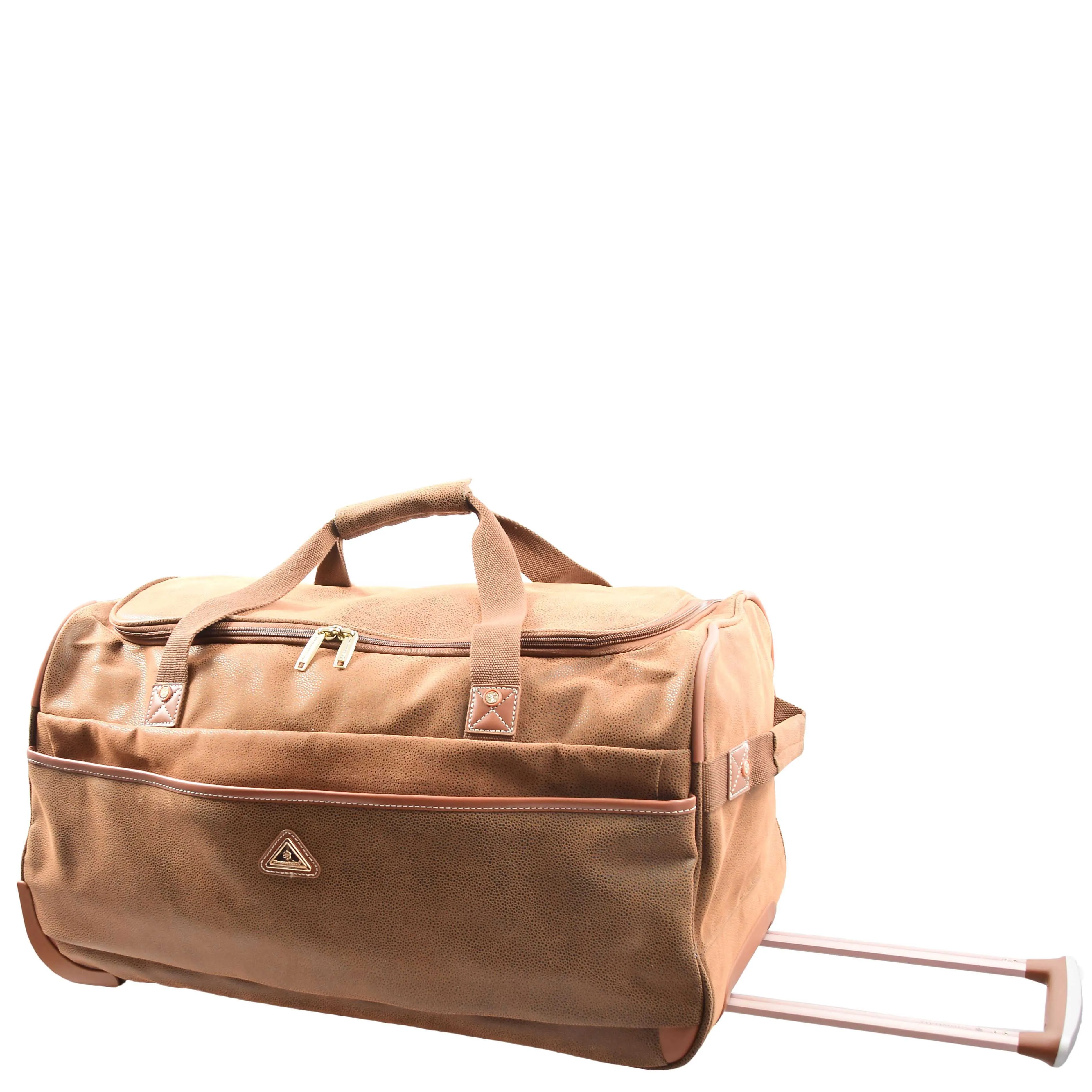 Roller Duffle Bags Wheeled Holdall MADRID Coffee