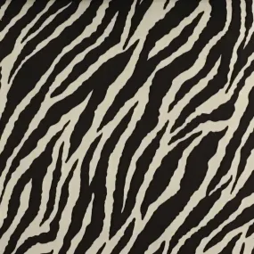 SAFARI - BABY ZEBRA, LA ZOO SHORT PILE VELVET DRAPERY AND UPHOLSTERY FABRIC BY THE YARD