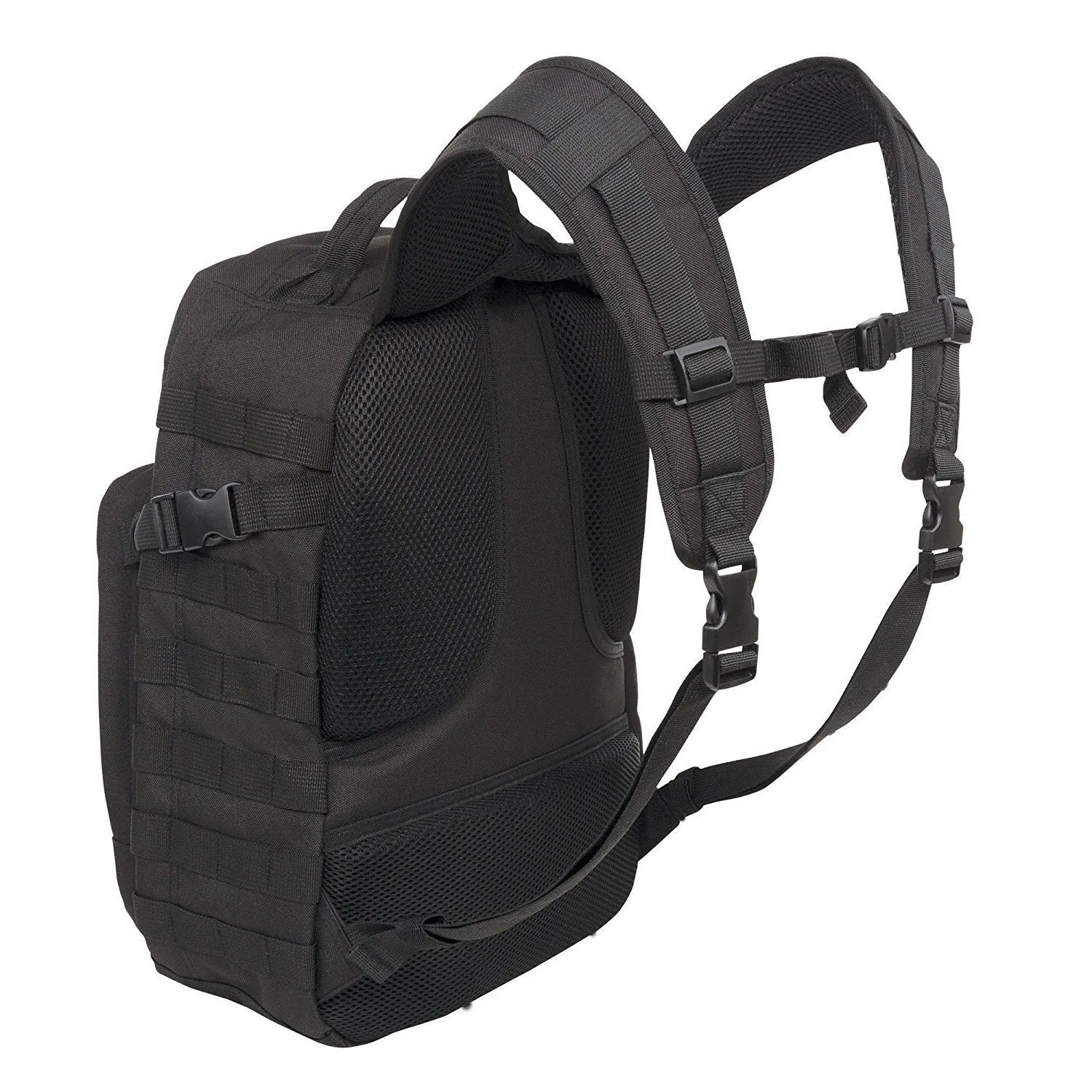 SOG YPB001 OG 008 Ninja Tactical Day Pack, 24.2-Liter Storage - Military Style - Heavy-Duty Polyester Design, Black