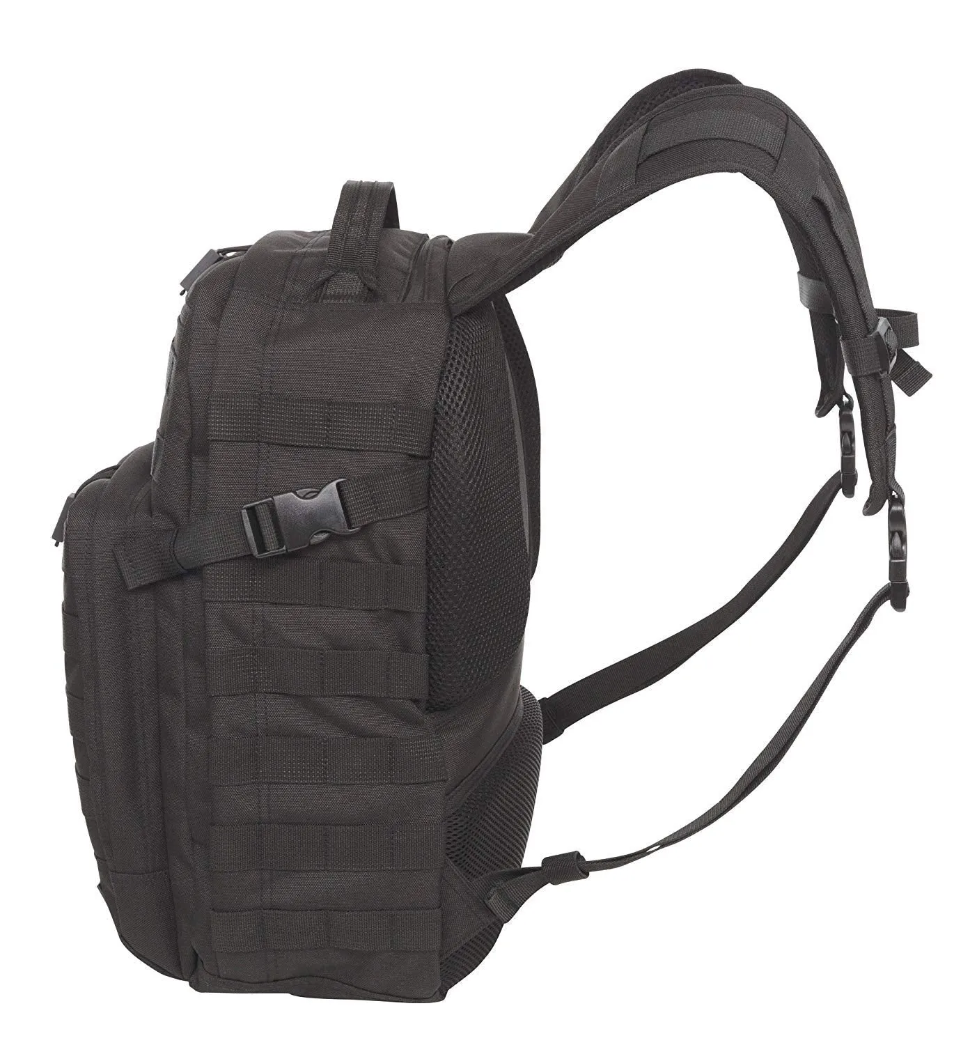 SOG YPB001 OG 008 Ninja Tactical Day Pack, 24.2-Liter Storage - Military Style - Heavy-Duty Polyester Design, Black