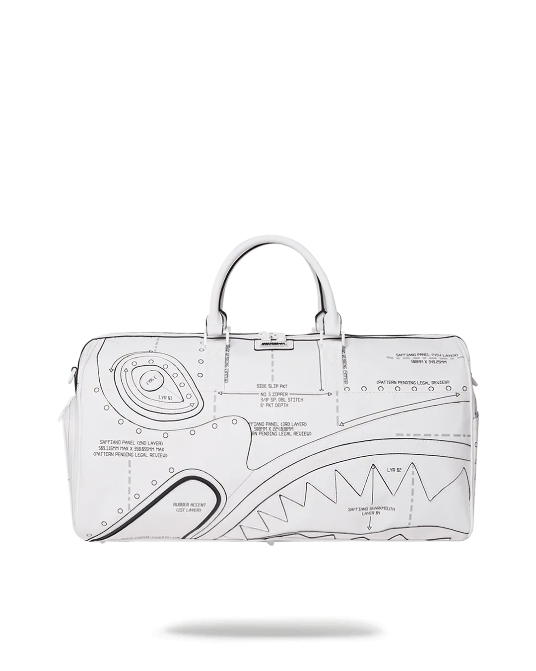 Sprayground Bag TECHNICAL CUT SEW DUFFLE White